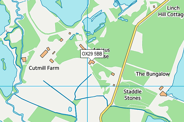 OX29 5BB map - OS VectorMap District (Ordnance Survey)