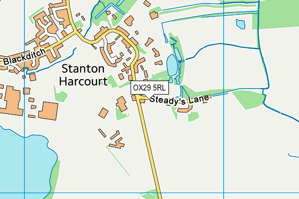 OX29 5RL map - OS VectorMap District (Ordnance Survey)