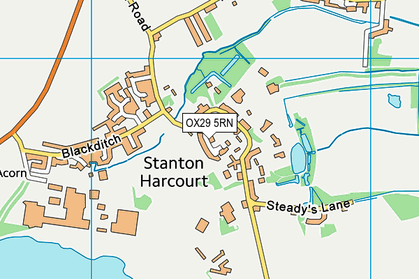 OX29 5RN map - OS VectorMap District (Ordnance Survey)