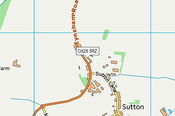 OX29 5RZ map - OS VectorMap District (Ordnance Survey)