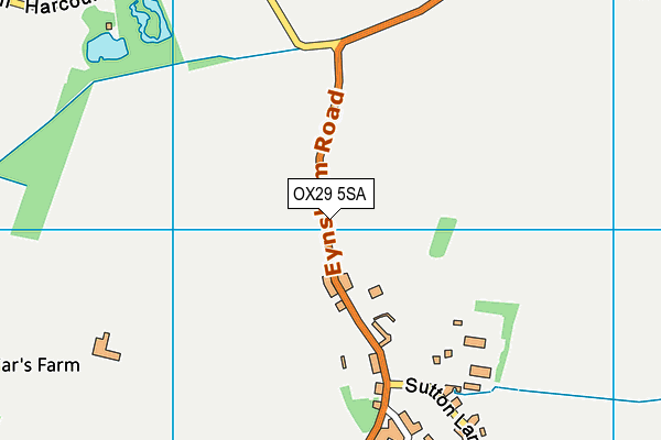 OX29 5SA map - OS VectorMap District (Ordnance Survey)