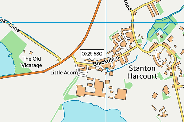 OX29 5SQ map - OS VectorMap District (Ordnance Survey)