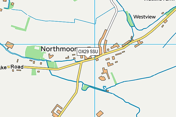 OX29 5SU map - OS VectorMap District (Ordnance Survey)