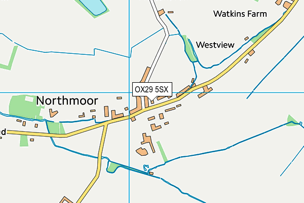 OX29 5SX map - OS VectorMap District (Ordnance Survey)