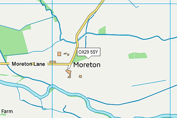 OX29 5SY map - OS VectorMap District (Ordnance Survey)