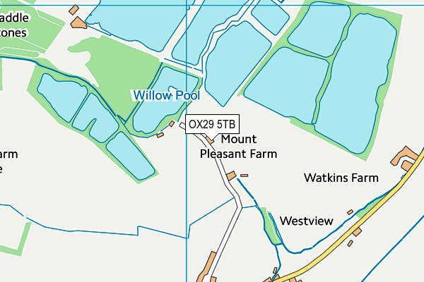 OX29 5TB map - OS VectorMap District (Ordnance Survey)