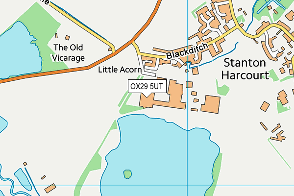 OX29 5UT map - OS VectorMap District (Ordnance Survey)