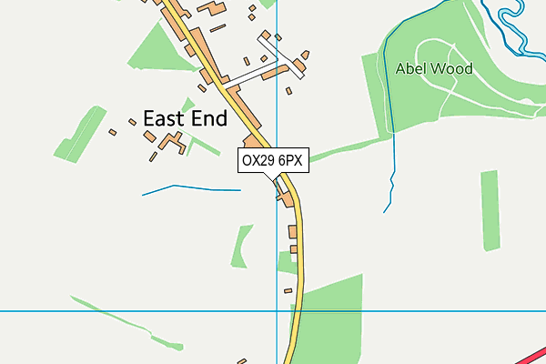 OX29 6PX map - OS VectorMap District (Ordnance Survey)