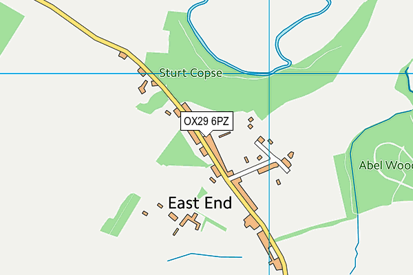 OX29 6PZ map - OS VectorMap District (Ordnance Survey)
