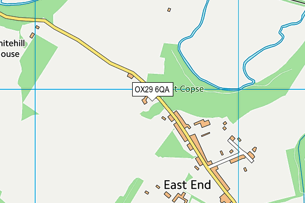 OX29 6QA map - OS VectorMap District (Ordnance Survey)