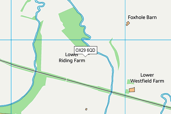 OX29 6QD map - OS VectorMap District (Ordnance Survey)