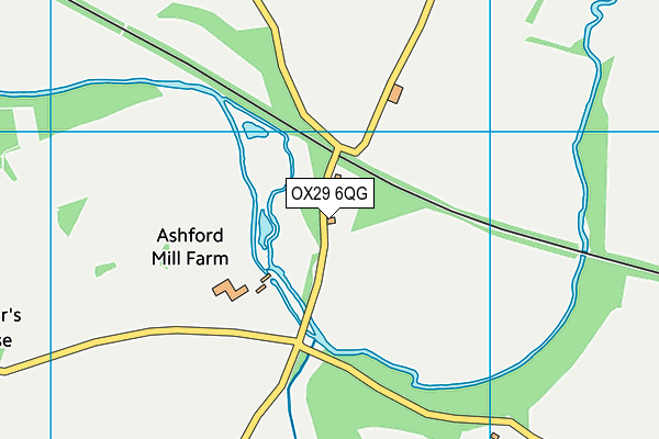 OX29 6QG map - OS VectorMap District (Ordnance Survey)