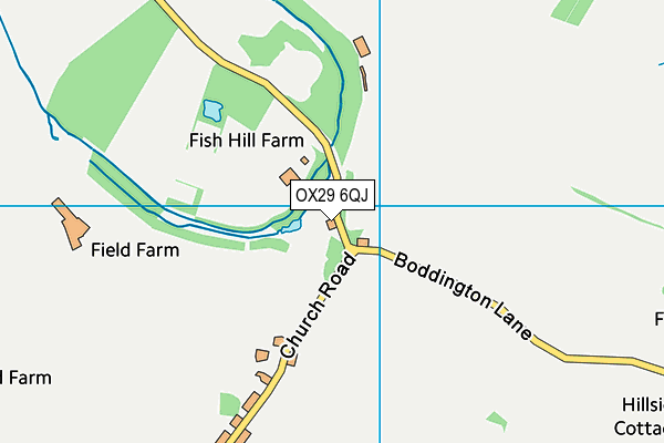 OX29 6QJ map - OS VectorMap District (Ordnance Survey)