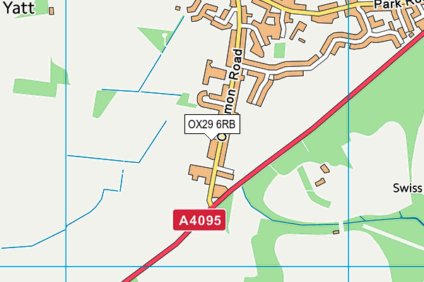 OX29 6RB map - OS VectorMap District (Ordnance Survey)