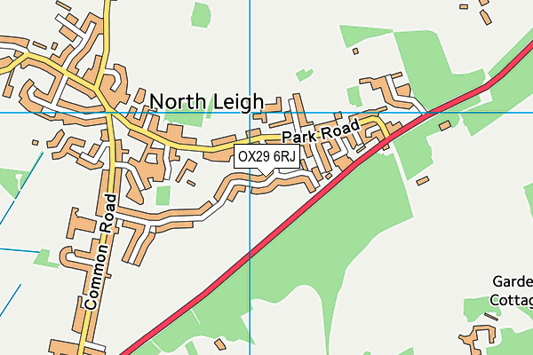 OX29 6RJ map - OS VectorMap District (Ordnance Survey)