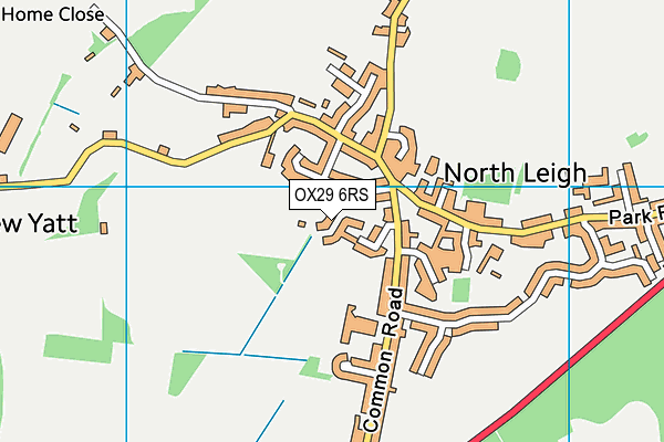 OX29 6RS map - OS VectorMap District (Ordnance Survey)