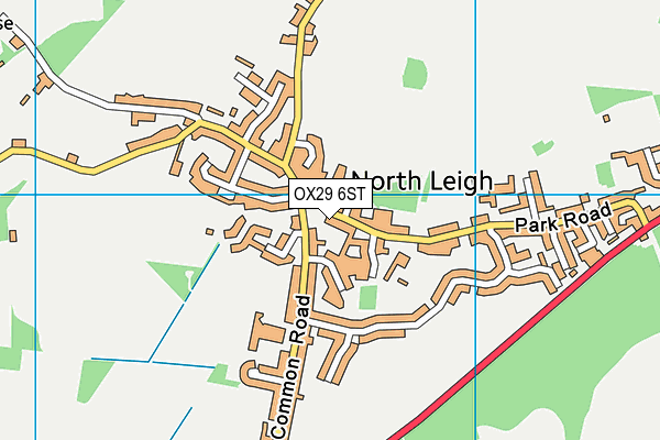 OX29 6ST map - OS VectorMap District (Ordnance Survey)