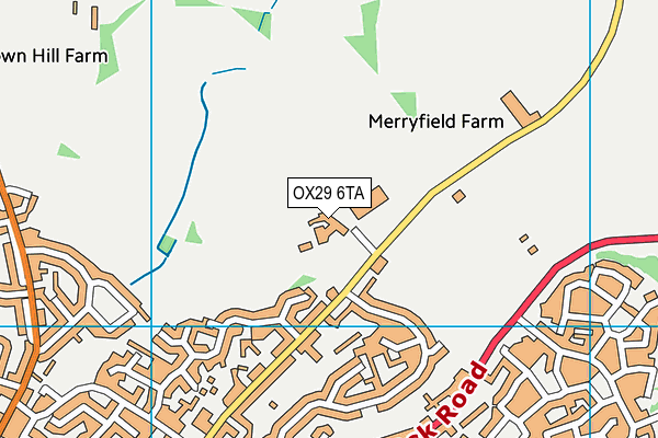 The King's School map (OX29 6TA) - OS VectorMap District (Ordnance Survey)