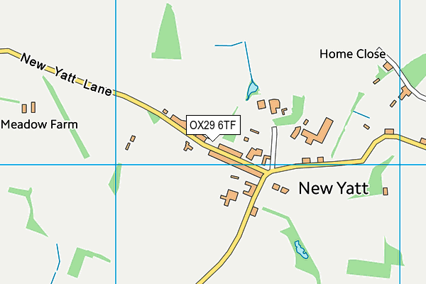 OX29 6TF map - OS VectorMap District (Ordnance Survey)