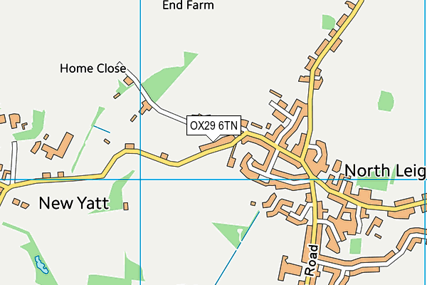 OX29 6TN map - OS VectorMap District (Ordnance Survey)