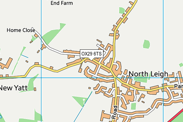 OX29 6TS map - OS VectorMap District (Ordnance Survey)