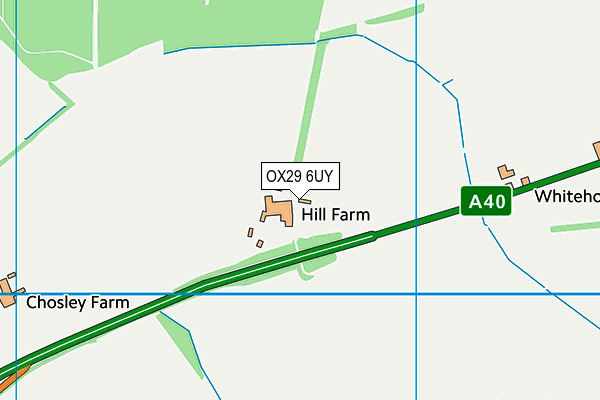 OX29 6UY map - OS VectorMap District (Ordnance Survey)