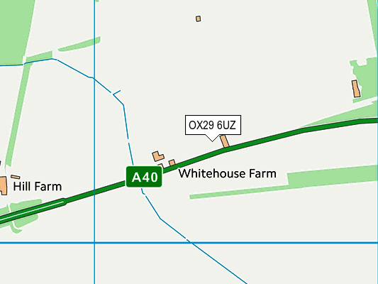 OX29 6UZ map - OS VectorMap District (Ordnance Survey)