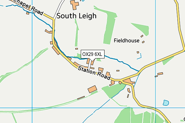 OX29 6XL map - OS VectorMap District (Ordnance Survey)