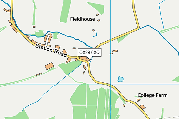 OX29 6XQ map - OS VectorMap District (Ordnance Survey)