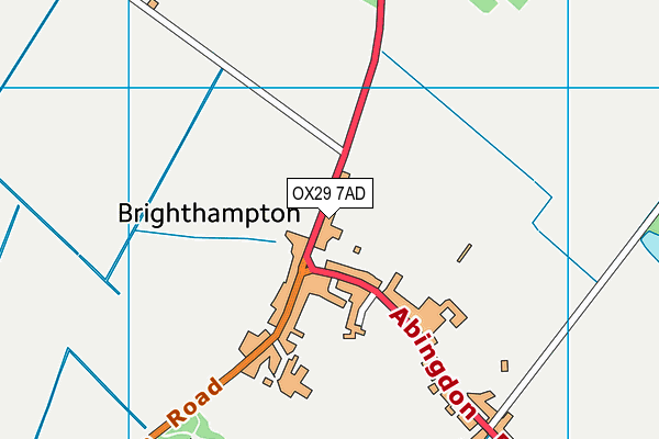 OX29 7AD map - OS VectorMap District (Ordnance Survey)