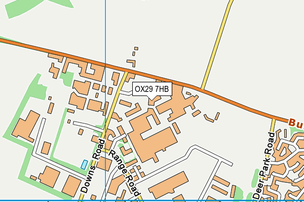 OX29 7HB map - OS VectorMap District (Ordnance Survey)