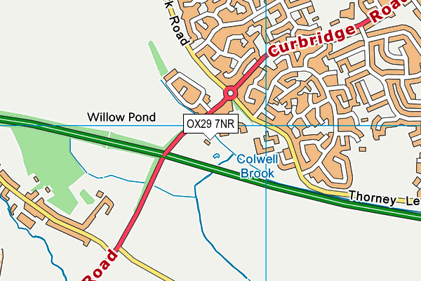 OX29 7NR map - OS VectorMap District (Ordnance Survey)