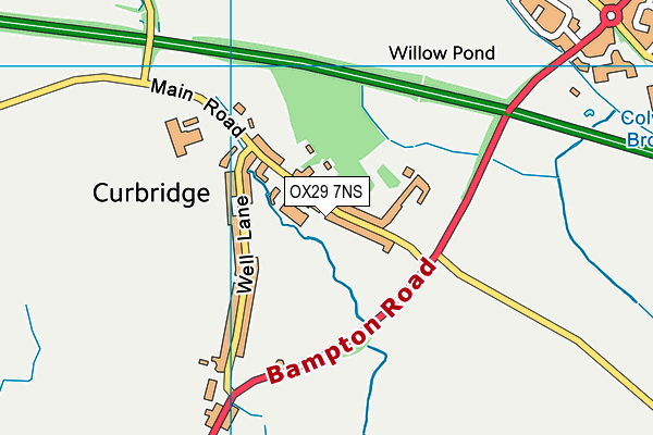 OX29 7NS map - OS VectorMap District (Ordnance Survey)