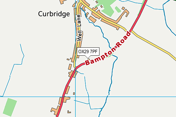 OX29 7PF map - OS VectorMap District (Ordnance Survey)