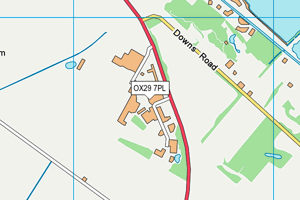 OX29 7PL map - OS VectorMap District (Ordnance Survey)