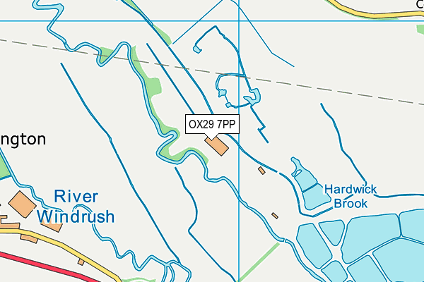 OX29 7PP map - OS VectorMap District (Ordnance Survey)