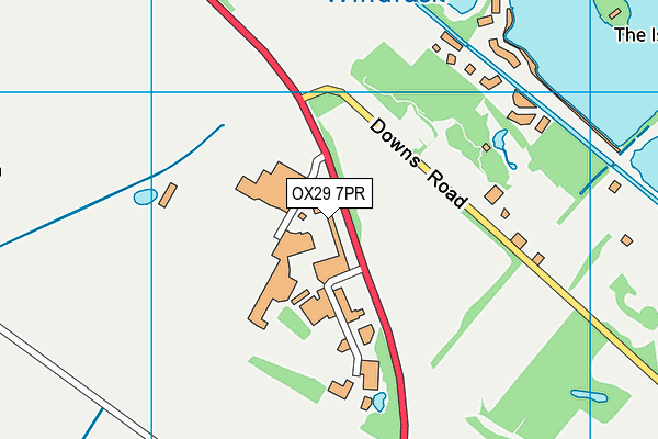OX29 7PR map - OS VectorMap District (Ordnance Survey)
