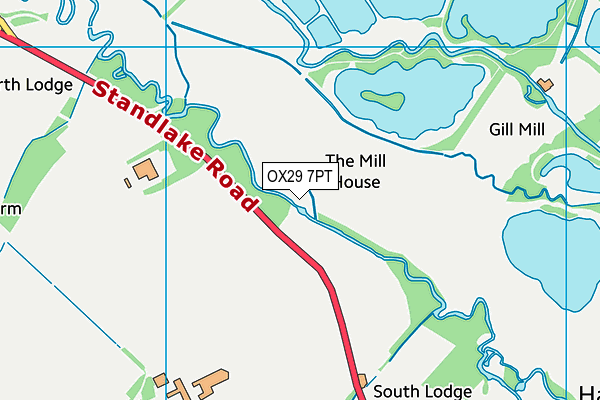 OX29 7PT map - OS VectorMap District (Ordnance Survey)