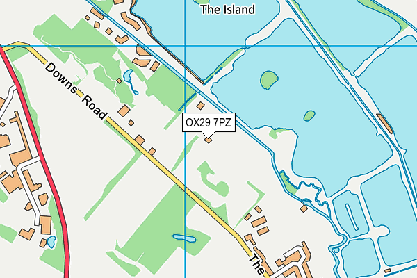 OX29 7PZ map - OS VectorMap District (Ordnance Survey)