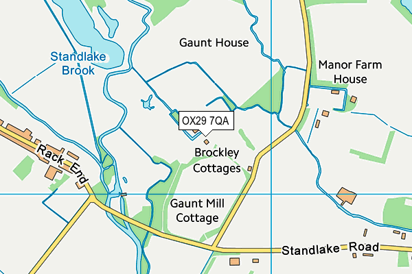 OX29 7QA map - OS VectorMap District (Ordnance Survey)