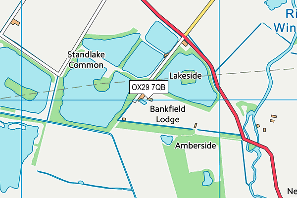 OX29 7QB map - OS VectorMap District (Ordnance Survey)