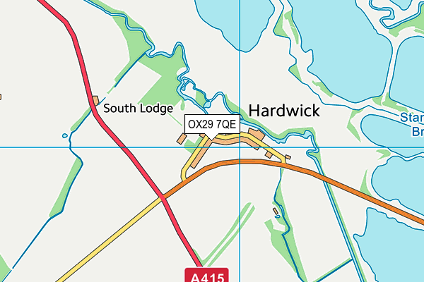 OX29 7QE map - OS VectorMap District (Ordnance Survey)