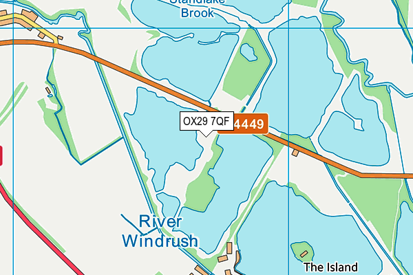 OX29 7QF map - OS VectorMap District (Ordnance Survey)