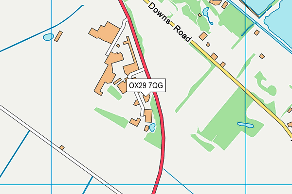 OX29 7QG map - OS VectorMap District (Ordnance Survey)