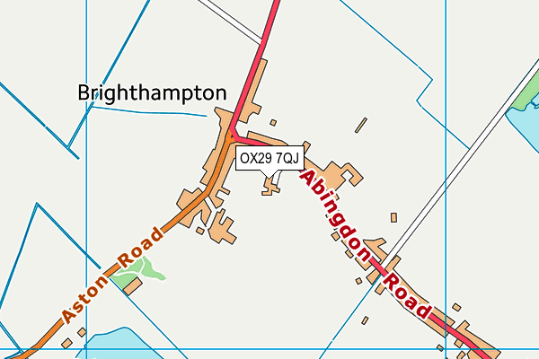 OX29 7QJ map - OS VectorMap District (Ordnance Survey)