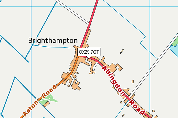 OX29 7QT map - OS VectorMap District (Ordnance Survey)