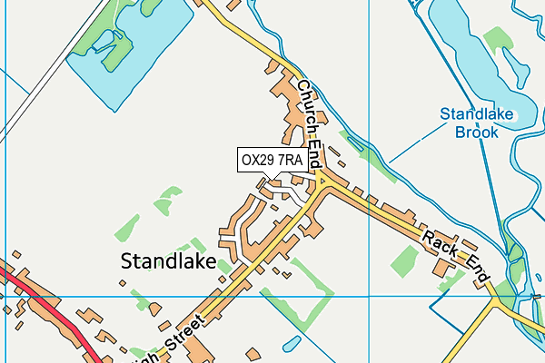 OX29 7RA map - OS VectorMap District (Ordnance Survey)