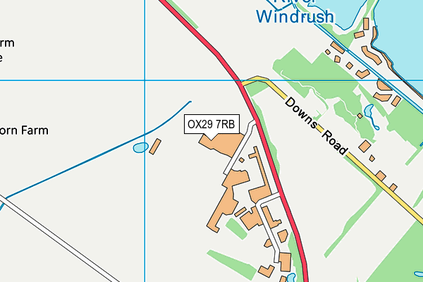 OX29 7RB map - OS VectorMap District (Ordnance Survey)