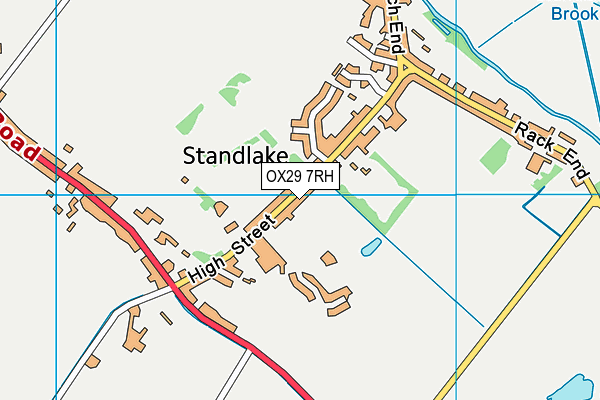 OX29 7RH map - OS VectorMap District (Ordnance Survey)