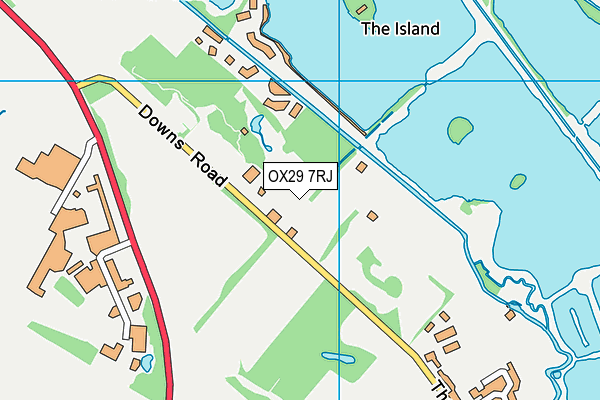 OX29 7RJ map - OS VectorMap District (Ordnance Survey)